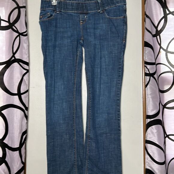 Old Navy Maternity woven Waistband boot, cut stretch, jeans size 6 long - Picture 3 of 14